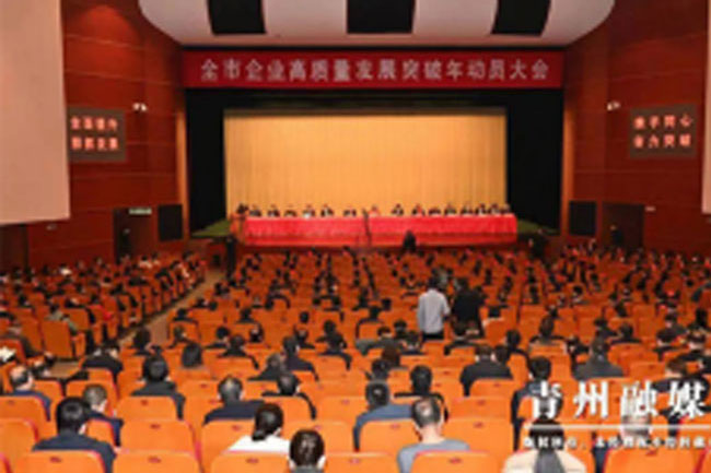 公司喜獲青州市“高質量發展潛力企業” 助推青州經濟高質量發展